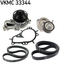 SKF Pompa apa + Set curea transmisie cu caneluri SKF VKMC 33344 (VKMC 33344) - fixbox
