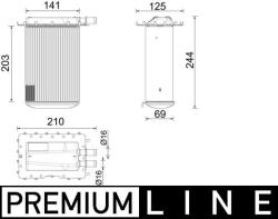 MAHLE Intercooler MAHLE CI 642 000P (CI 642 000P)