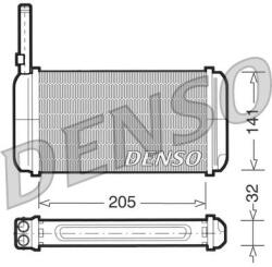 DENSO Schimbător de căldură, încălzire habitaclu DENSO DRR10002 (DRR10002)