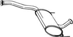 BOSAL Toba esapamet intermediara BOSAL 281-693 (281-693) - fixbox