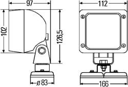 HELLA Lumina de lucru HELLA 1GA 997 506-377 (1GA 997 506-377)
