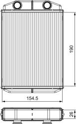 VALEO Schimbător de căldură, încălzire habitaclu VALEO 811553 (811553) - fixbox