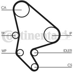 Continental Ctam Set pompa apa + curea dintata CONTINENTAL CTAM CT987WP2 (CT987WP2) - fixbox