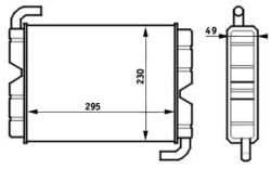 MAHLE Schimbător de căldură, încălzire habitaclu MAHLE AH 45 000S (AH 45 000S)