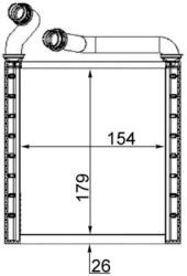 MAHLE Schimbător de căldură, încălzire habitaclu MAHLE AH 223 000S (AH 223 000S)