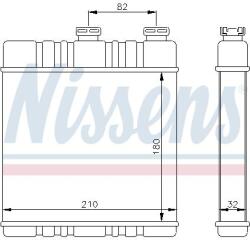 NISSENS Schimbător de căldură, încălzire habitaclu NISSENS 72660 (72660)