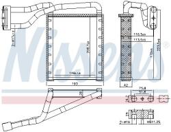 NISSENS Schimbător de căldură, încălzire habitaclu NISSENS 707306 (707306) - fixbox