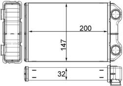 MAHLE Schimbător de căldură, încălzire habitaclu MAHLE AH 251 000S (AH 251 000S)