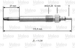 VALEO Bujie incandescenta VALEO 345129