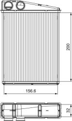 VALEO Schimbător de căldură, încălzire habitaclu VALEO 811542 (811542) - fixbox
