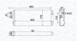 Magneti Marelli Schimbător de căldură, încălzire habitaclu MAGNETI MARELLI 350218325000 (350218325000) - fixbox