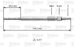 VALEO Bujie incandescenta VALEO 345147