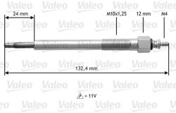 VALEO Bujie incandescenta VALEO 345163