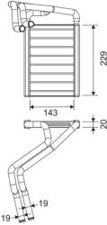 VALEO Schimbător de căldură, încălzire habitaclu VALEO 811648 (811648) - fixbox