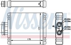 NISSENS Schimbător de căldură, încălzire habitaclu NISSENS 73654 (73654) - fixbox