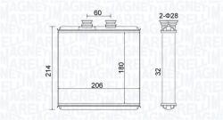 Magneti Marelli Schimbător de căldură, încălzire habitaclu MAGNETI MARELLI 350218510000 (350218510000)