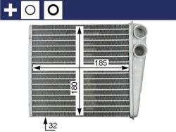 MAHLE Schimbător de căldură, încălzire habitaclu MAHLE AH 208 000S (AH 208 000S)