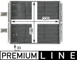 MAHLE Schimbător de căldură, încălzire habitaclu MAHLE AH 4 000P (AH 4 000P)