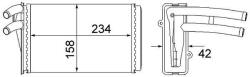 MAHLE Schimbător de căldură, încălzire habitaclu MAHLE AH 54 000S (AH 54 000S)