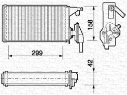 Magneti Marelli Schimbător de căldură, încălzire habitaclu MAGNETI MARELLI 350218063000 (350218063000) - fixbox