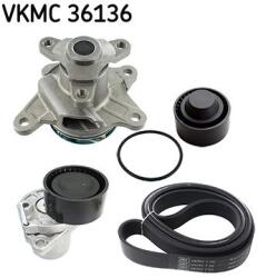 SKF Pompa apa + Set curea transmisie cu caneluri SKF VKMC 36136 (VKMC 36136) - fixbox