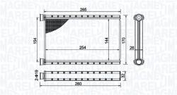 Magneti Marelli Schimbător de căldură, încălzire habitaclu MAGNETI MARELLI 350218504000 (350218504000) - fixbox