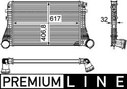 MAHLE Intercooler MAHLE CI 161 000P (CI 161 000P)
