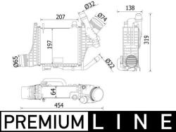 MAHLE Intercooler MAHLE CI 541 000P (CI 541 000P)