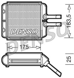 DENSO Schimbător de căldură, încălzire habitaclu DENSO DRR08001 (DRR08001)