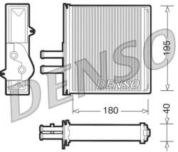 DENSO Schimbător de căldură, încălzire habitaclu DENSO DRR09060 (DRR09060)