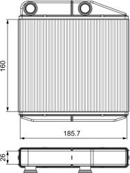 VALEO Schimbător de căldură, încălzire habitaclu VALEO 811502 (811502) - fixbox