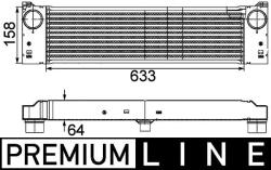 MAHLE Intercooler MAHLE CI 192 000P (CI 192 000P)