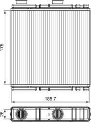 VALEO Schimbător de căldură, încălzire habitaclu VALEO 811543 (811543) - fixbox