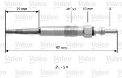 VALEO Bujie incandescenta VALEO 345125