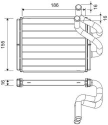 VALEO Schimbător de căldură, încălzire habitaclu VALEO 811555 (811555) - fixbox