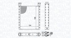 Magneti Marelli Schimbător de căldură, încălzire habitaclu MAGNETI MARELLI 350218509000 (350218509000) - fixbox