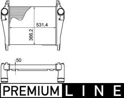 MAHLE Intercooler MAHLE CI 268 000P (CI 268 000P)