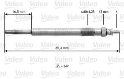 VALEO Bujie incandescenta VALEO 345169