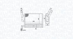 Magneti Marelli Schimbător de căldură, încălzire habitaclu MAGNETI MARELLI 350218450000 (350218450000) - fixbox