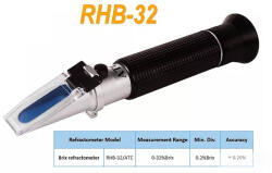 Labornite RHB-32 ATC optikai Brix refraktométer - 0-32% cukortartalom mérésére (RHB32)