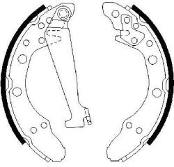 Bosch Set saboti frana BOSCH 0 986 487 270 (0 986 487 270) - fixbox