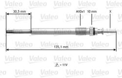 VALEO Bujie incandescenta VALEO 345112