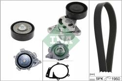 INA Pompa apa + Set curea transmisie cu caneluri INA 529 0487 30 (529 0487 30)