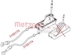 METZGER Cablu, transmisie manuala METZGER 3150175 (3150175)