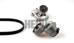 HEPU Pompa apa + Set curea transmisie cu caneluri HEPU PK03720 (PK03720) - fixbox