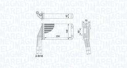 Magneti Marelli Schimbător de căldură, încălzire habitaclu MAGNETI MARELLI 350218467000 (350218467000) - fixbox
