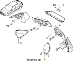 Original Renault Lumina de ceata spate ORIGINAL RENAULT 265859405R (265859405R)