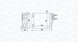 Magneti Marelli Schimbător de căldură, încălzire habitaclu MAGNETI MARELLI 350218481000 (350218481000) - fixbox