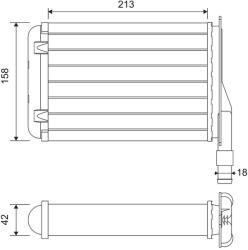 VALEO Schimbător de căldură, încălzire habitaclu VALEO 883790 (883790) - fixbox