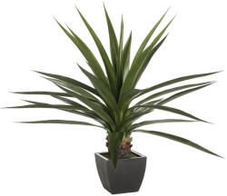 Brius Planta artificiala agave gigant cu ghiveci, frunze PE voluminoase, design statement, fara intretinere, 104x104x127 cm, verde (JJ-124146)